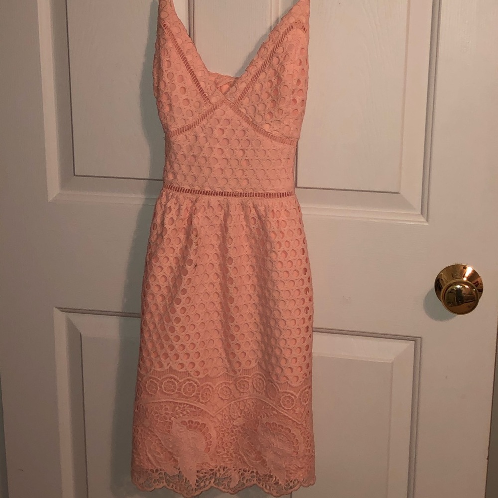 Pink sundress.